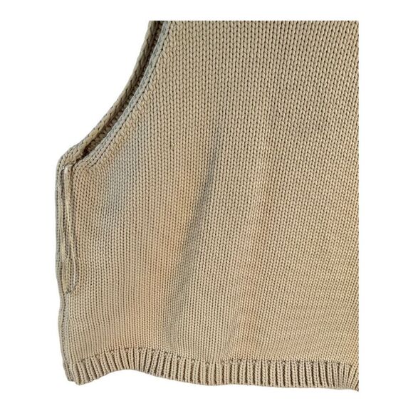 Banana Republic Women’s Beige Halter-Neck Tank Sweater Size L PETITE - Picture 7 of 12